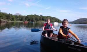 Canoeing on Coniston Water