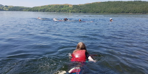 Swimming in Coniston Water