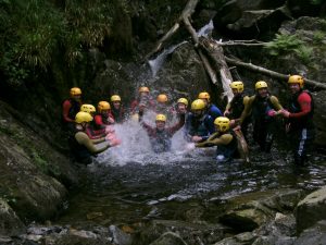 Gorge walking in the Lake District