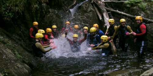 Gorge walking in the Lake District