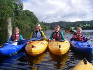 Family Kayaking in the Lake District