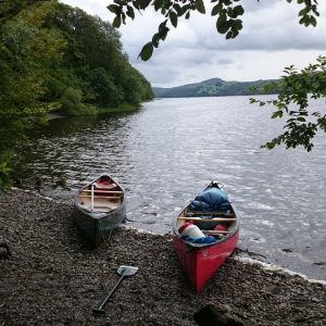 Canoes on Coniston Water