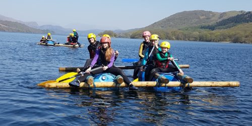 Raft Building in the Lake District